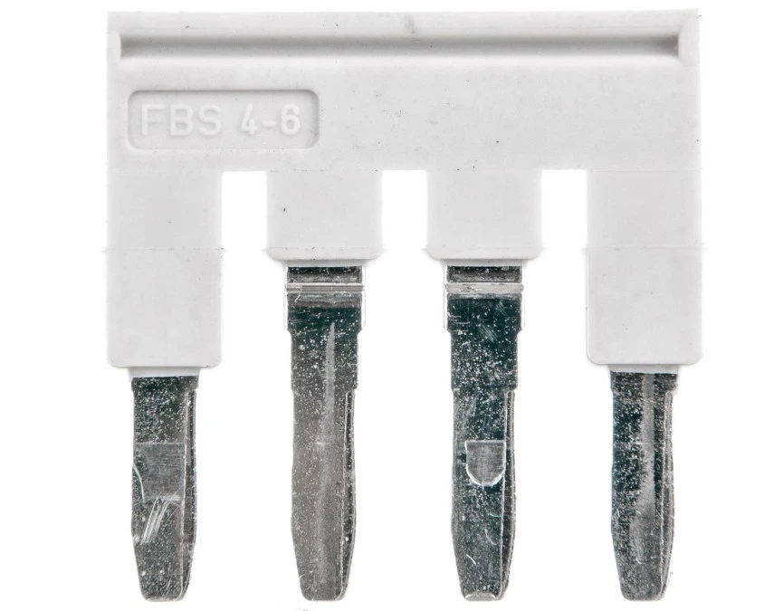 Mostek wtykany 4‑biegunowy 6,2mm szary FBS 4‑6 GY 3032279 /50szt./ - obrazek 1