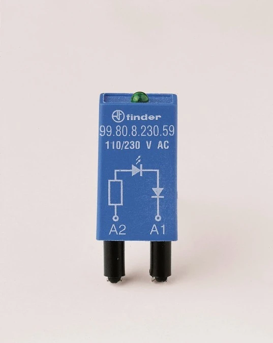 Moduł EMC, LED czerwony z diodą 110‑220V DC, polaryzacja A1+ 99.80.9.220.90 - obrazek 1