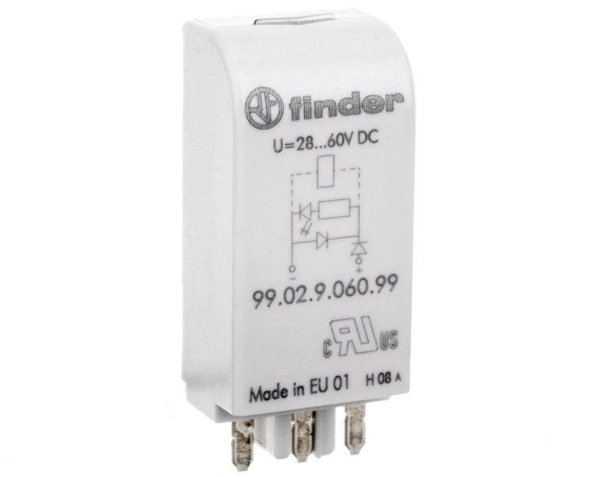 Moduł EMC, LED zielony + dioda 28‑60V DC, polaryzacja A1+ 99.02.9.060.99 - obrazek 1