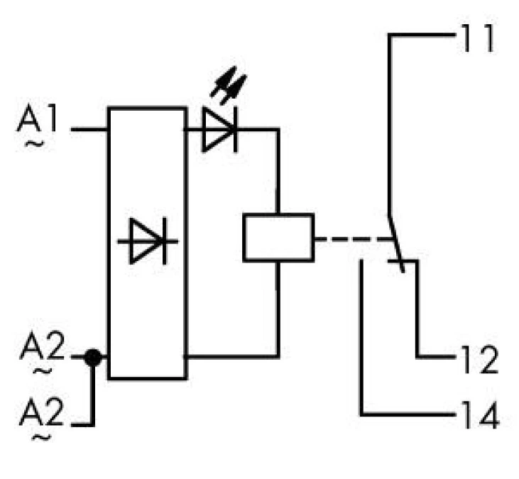 Moduł przekaźnikowy 15mm 115V AC/DC 1p 286‑507 /1szt./ - obrazek 2