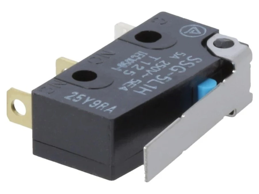 Mikroprzełącznik SNAP ACTION z dźwignią SPDT 5A/125VAC Poz 2 SSG5L1H SSG‑5L1H - obrazek 1