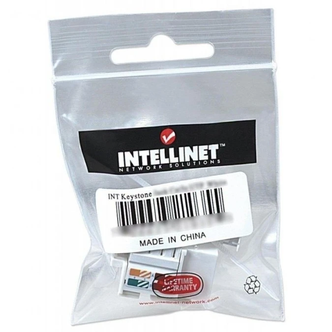 Moduł Keystone RJ45 Cat5e, UTP, LSA, biały - obrazek 3