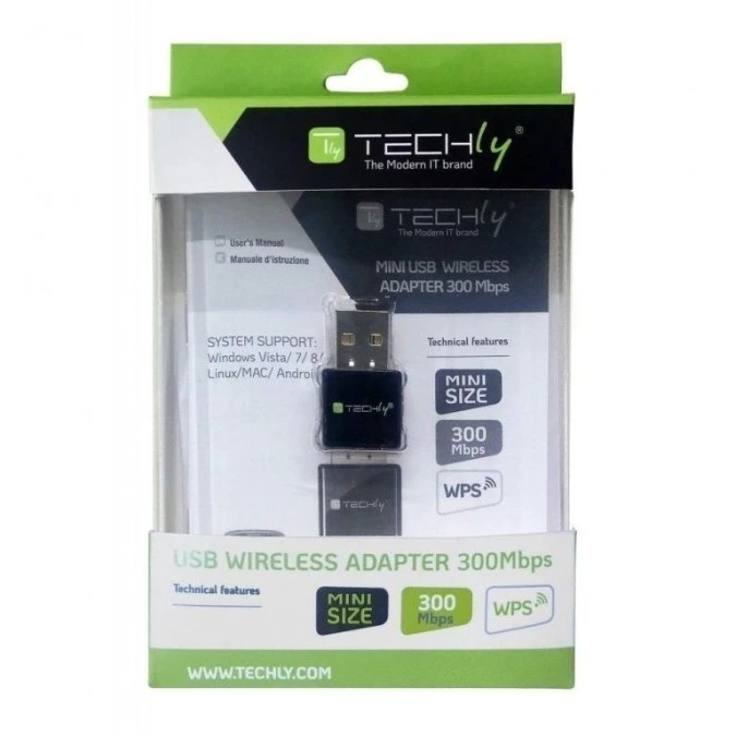 Mini Bezprzewodowa Karta Sieciowa USB Wi‑Fi 300N 2.4GHz - obrazek 2