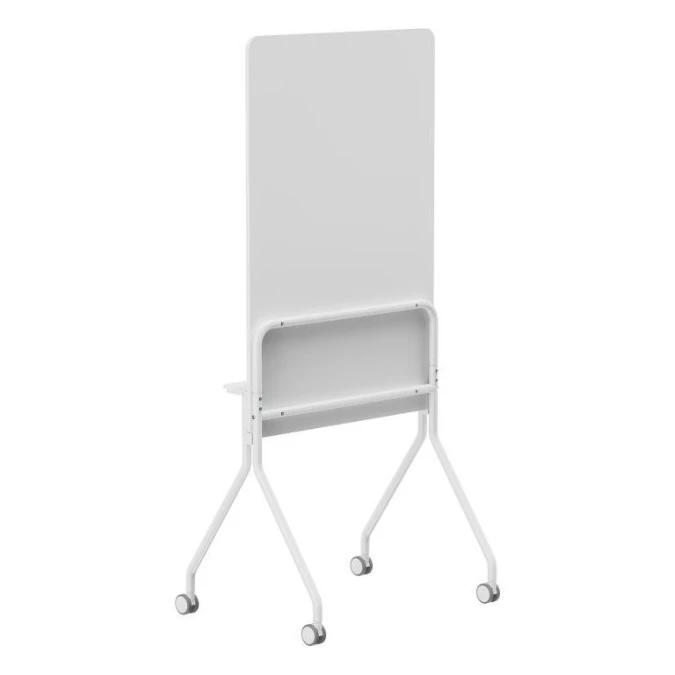 Mobilna tablica suchościeralna Ergo Office, orientacja pionowa, biała, jednostronna, z półką, wymiary tablicy 1190x790mm, ER‑305 - obrazek 3