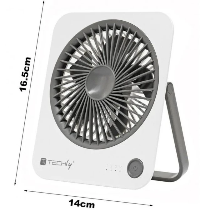 Mini wentylator na biurko zasilany akumulatorem - obrazek 3