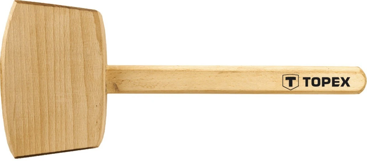 Młotek drewniany 500g trzonek drewniany 02A050 - obrazek 1