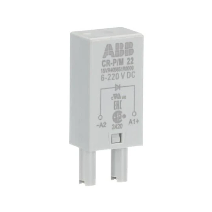 Moduł CR‑P/M 22 zabezpieczający przed polaryzacją 6‑220 V DC A1+ A2‑ 1SVR405651R0000 /10szt./ - obrazek 1