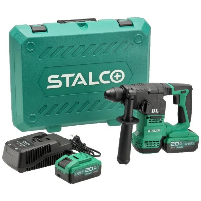 Młotowiertarka RHS20‑18BL 2x 4Ah 20V S‑VOLT STALCO S‑97325 - obrazek 2