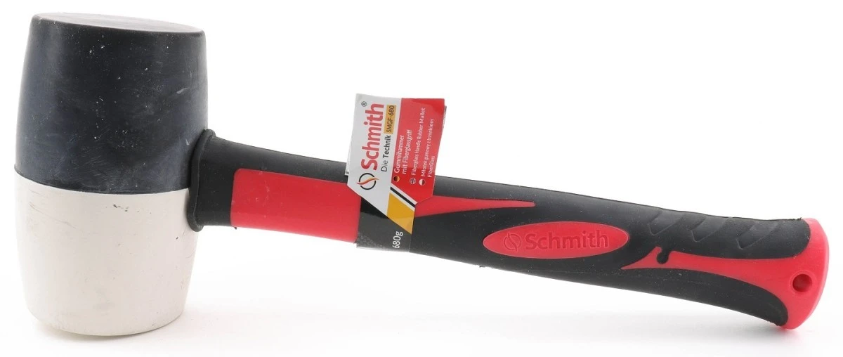 Młotek gumowy FIBERGLASS ‑ 450 g ‑ Schmith - obrazek 1