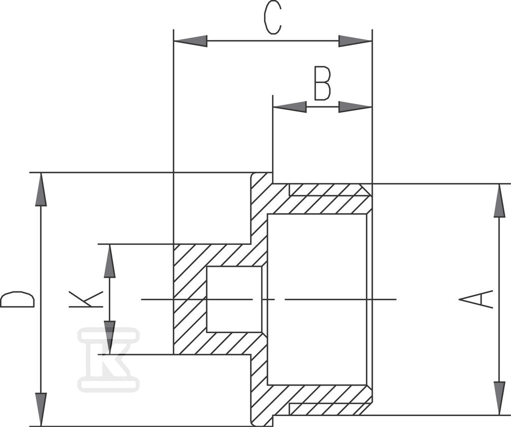 Korek mosiężny 1/2" chrom KOR3C - obrazek 2