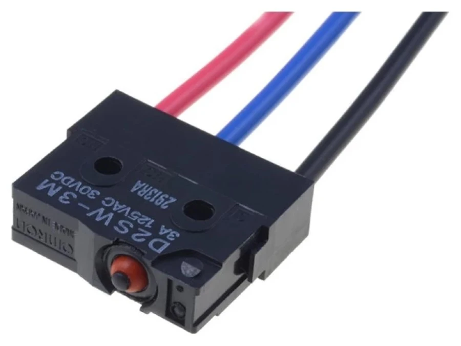 Mikroprzełącznik SNAP ACTION bez dźwigni SPDT 3A/125VAC IP67 D2SW‑3M - obrazek 1
