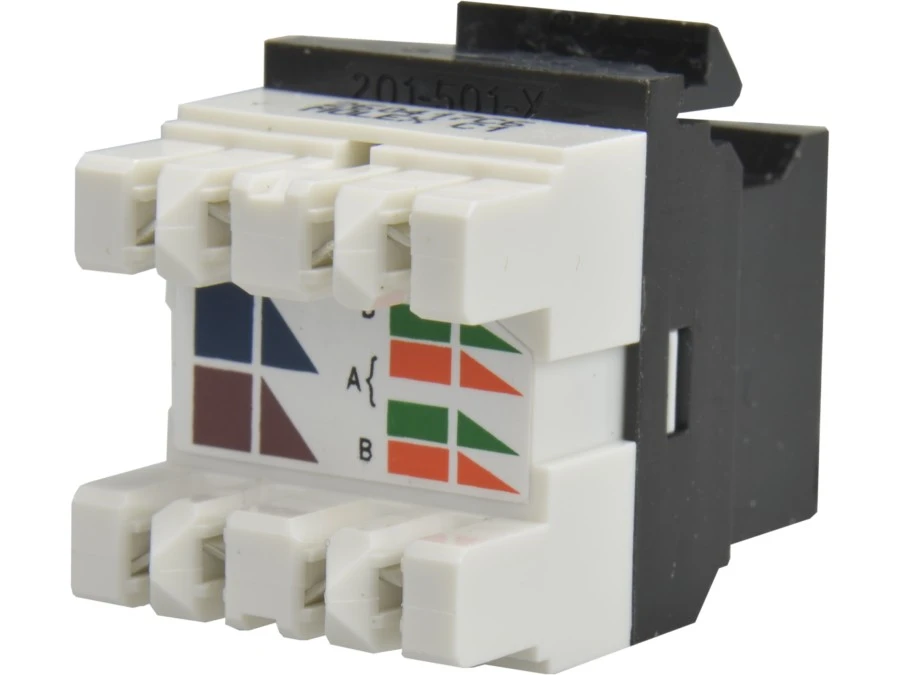 Moduł keystone RJ45 UTP kat.6 nieekranowany czarny Molex - obrazek 2