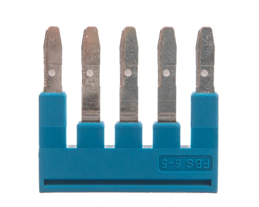 Mostek wtykany 5‑biegunowy 5,2mm 24A niebieski FBS 5‑5 BU 3036903