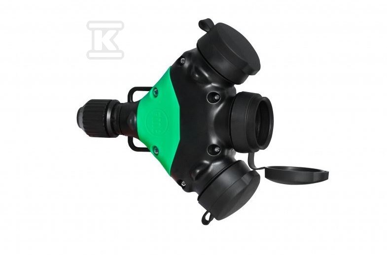 Rozgałęźnik gumowy 3x16A 250V IP44 81035 - obrazek 1