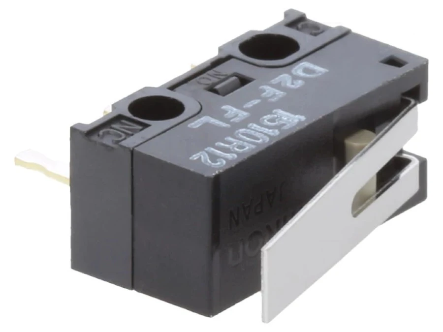 Mikroprzełącznik SNAP ACTION z dźwignią SPDT 3A/125VAC D2F‑FL - obrazek 1