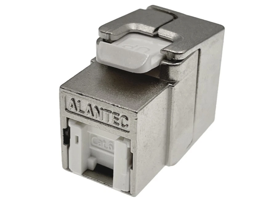 Moduł keystone RJ45 beznarzędziowy STP kat.6 PoE+ Podw. par. transmisyjne ALANTEC MB004‑1 - obrazek 1
