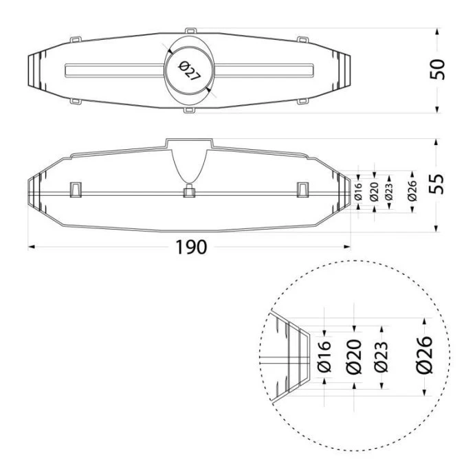 Mufa instalacyjna MM11 Ø16‑26mm żywica 200ml taśma izolacyjna GELEBOX - obrazek 2