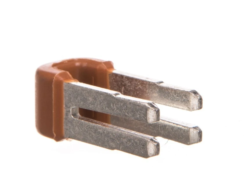 Mostki łączeniowe fazowe 63A 12mm brązowe /10szt./ KN99P - obrazek 1