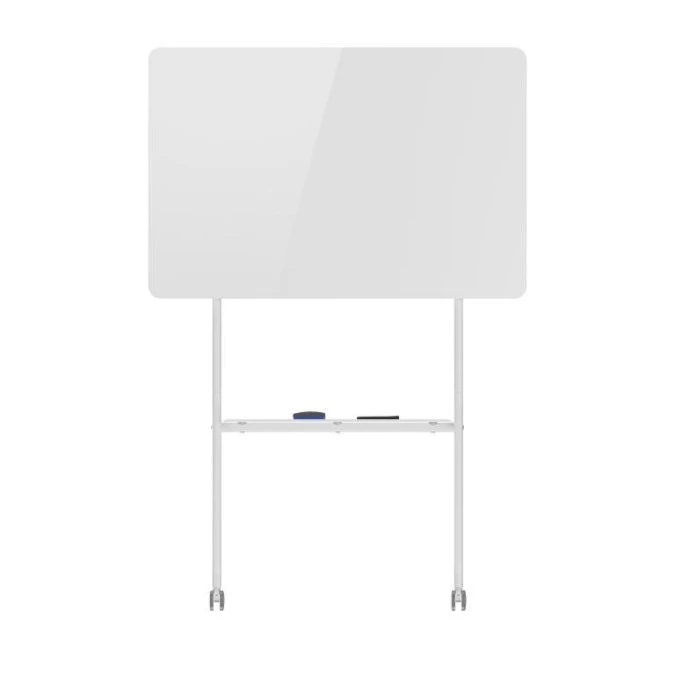 Mobilna tablica suchościeralna Ergo Office, orientacja pozioma, biała, jednostronna, z półką, wymiary tablicy 1190x790mm, ER‑306 - obrazek 3