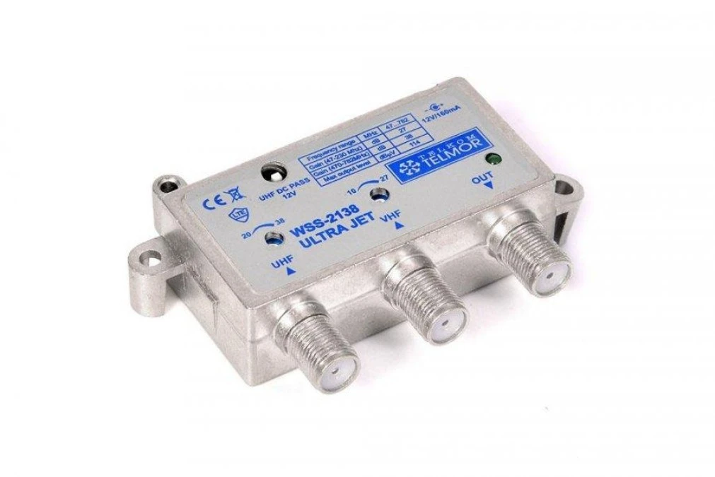 Mikrowzmacniacz antenowy Telkom‑Telmor WSS 2138 ULTRA JET