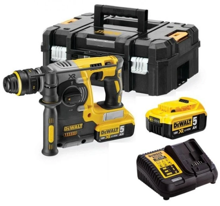 Młotowiertarka 18v sds‑plus xr bl 2*5.0ah t‑stak - obrazek 1