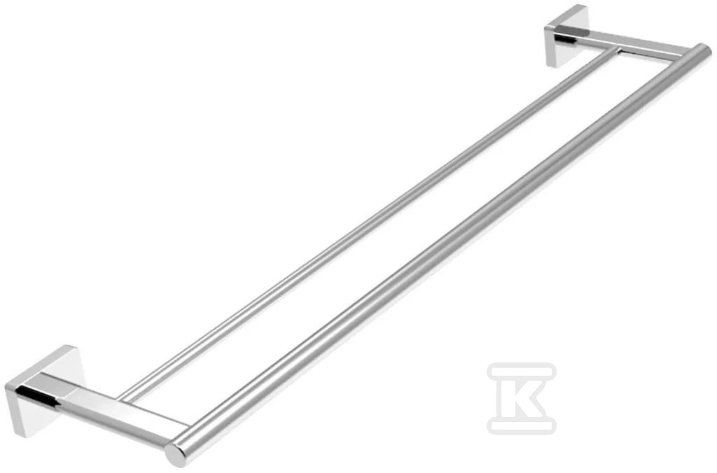 Wieszak na ręcznik podwójny GRETA, 60 cm, chrom AGR10 - obrazek 1