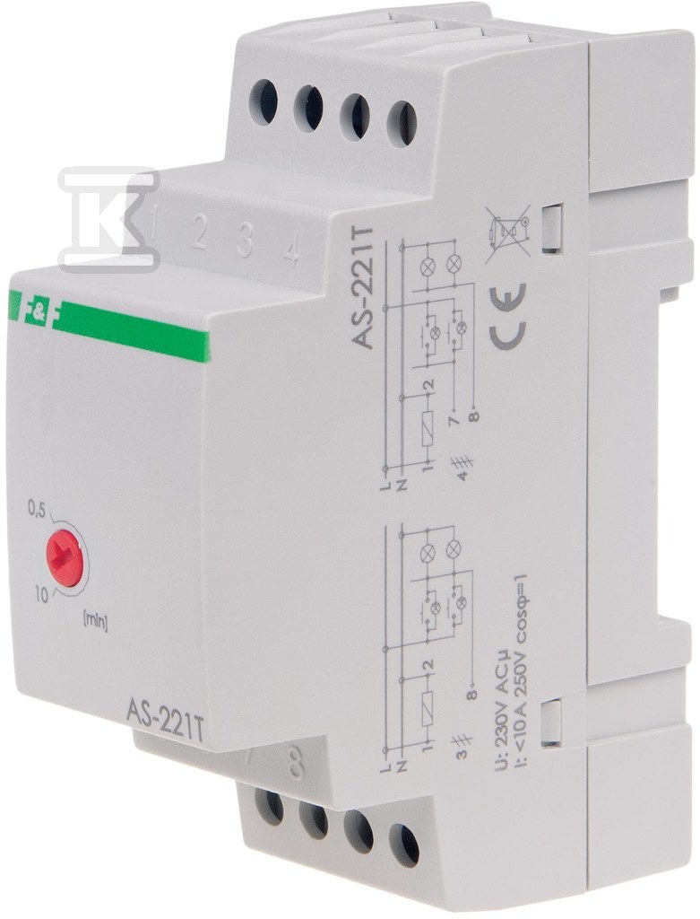 Automat schodowy 240V 10A IP40, AS-221T - obrazek 2