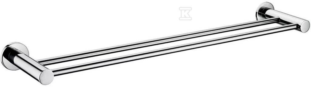 Wieszak na ręcznik podwójny SMILE 60 cm, chrom ASM10 - obrazek 1