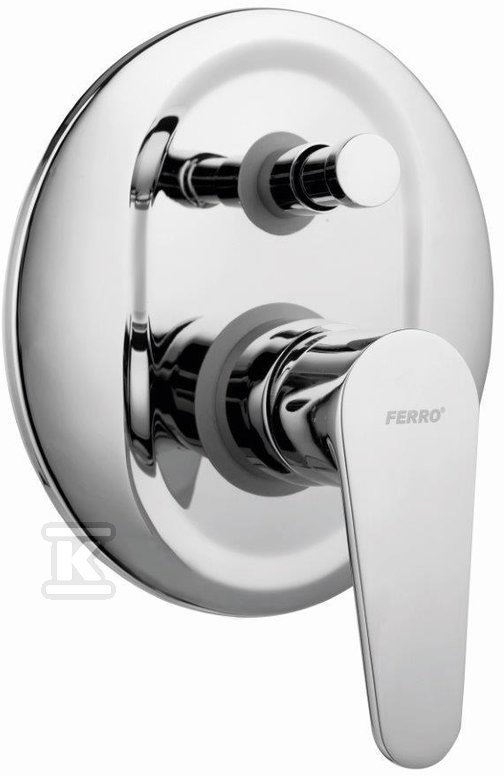 Bateria prysznicowa Algeo podtynkowa 2-Funkcyjna, chrom BAG7P - obrazek 1