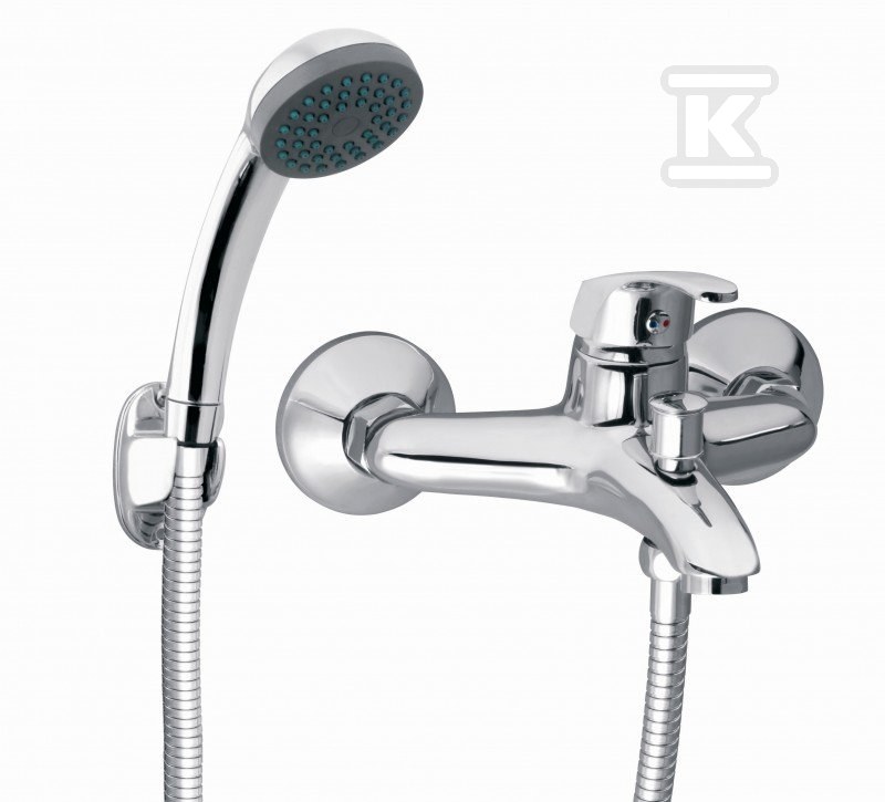 Bateria wannowa Basic ścienna, chrom BBC11 - obrazek 1