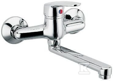 Bateria zlewozmywakowa Smile ścienna, chrom BSM5 - obrazek 1