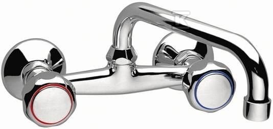 Bateria umywalkowa Standard ścienna chrom BST3 - obrazek 1