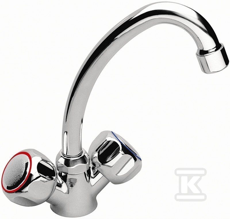 Bateria zlewozmywakowa Standard stojąca, chrom BST4 - obrazek 1