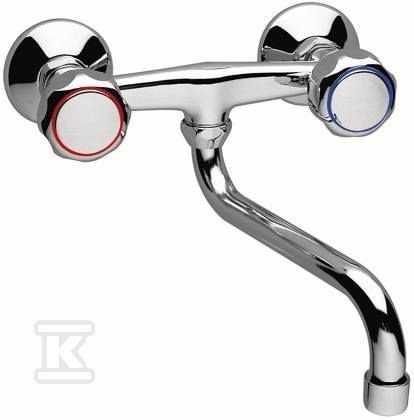 Bateria zlewozmywakowa Standard ścienna, chrom BST5 - obrazek 1