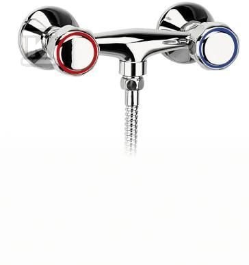Bateria prysznicowa Standard ścienna, chrom BST77 - obrazek 1