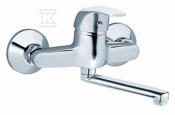 Bateria umywalkowa Vasto ścienna chrom BVA3 - obrazek 1