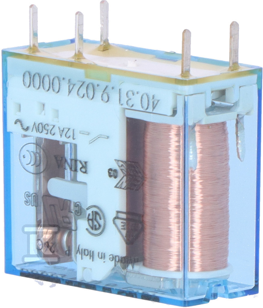 Przekaźnik 1P 12A 24VDC 40.31.9.024.0000 - obrazek 1