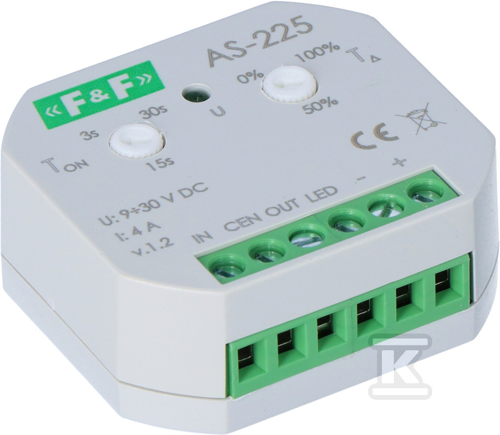 Sterownik kaskadowy - schodowy 9-30V DC AS-225 - obrazek 2