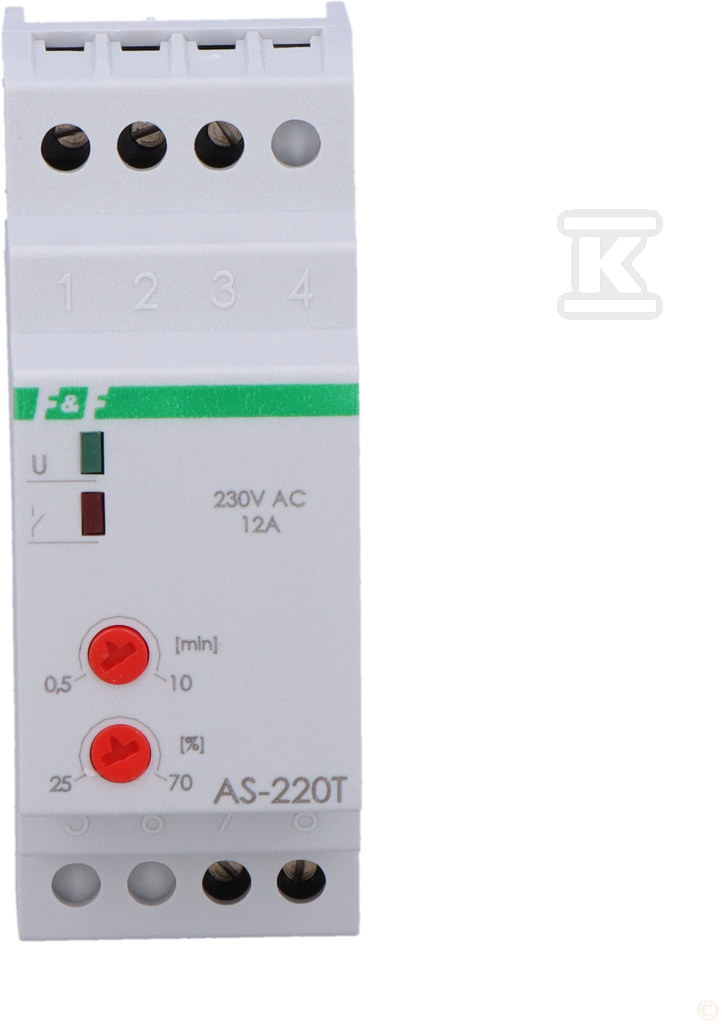 Automat schodowy do LED 230V AC z sygnalizacją wyłączenie i przeciwblokadą AS-220T - obrazek 2