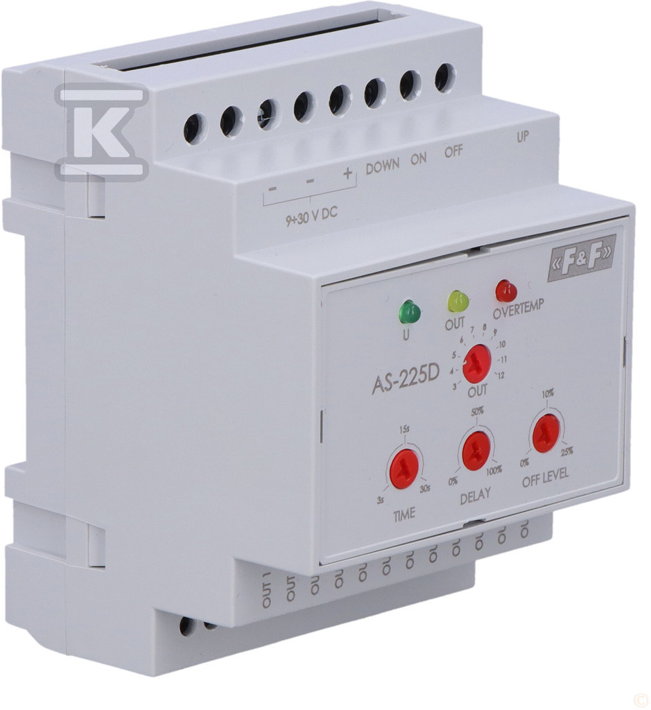 Sterownik schodowy i kaskadowy 12-kanałowy 9-30V DC AS-225D - obrazek 2