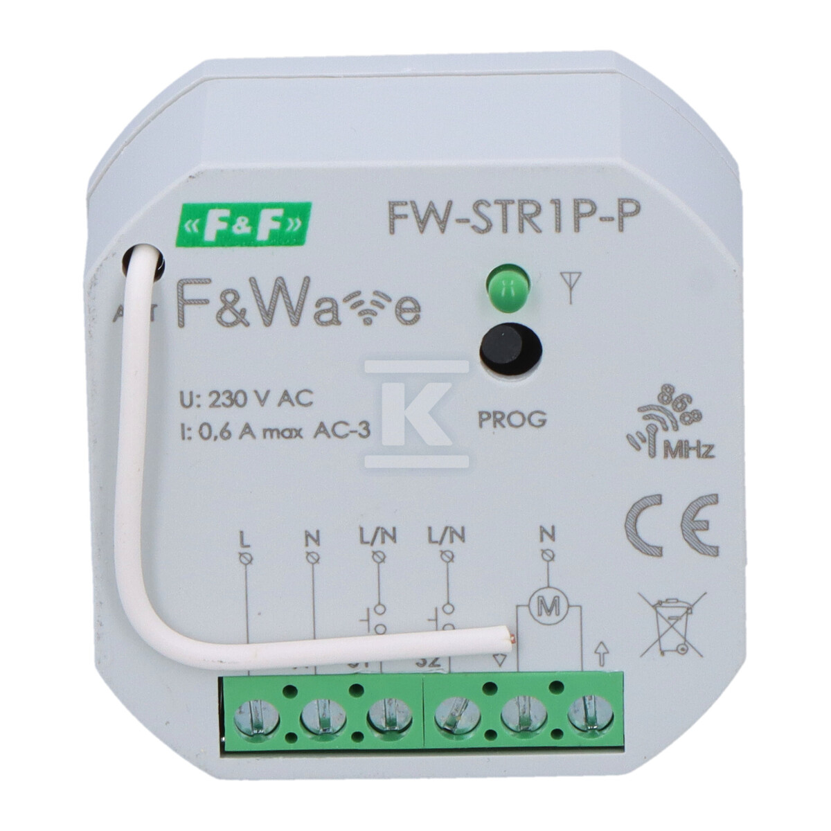 Radiowy sterownik rolet 230V, do montażu podtynkowego, do puszki 60 85÷265V AC/DC, multifunkcyjny FW-STR1P-P - obrazek 3