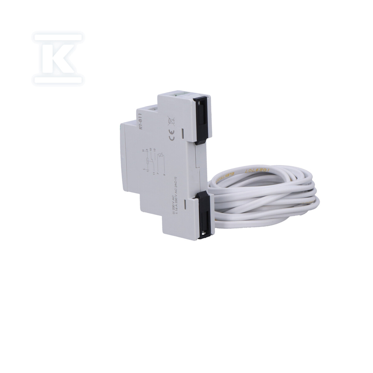 Regulator temperatury w zakresie od -4 do +5 st.C, I=16A, 1moduł RT-811 - obrazek 3