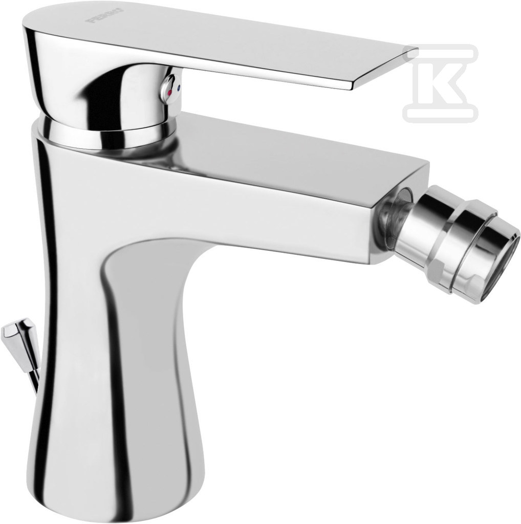 Bateria bidetowa Algeo Square stojąca, chrom BAQ6 - obrazek 1