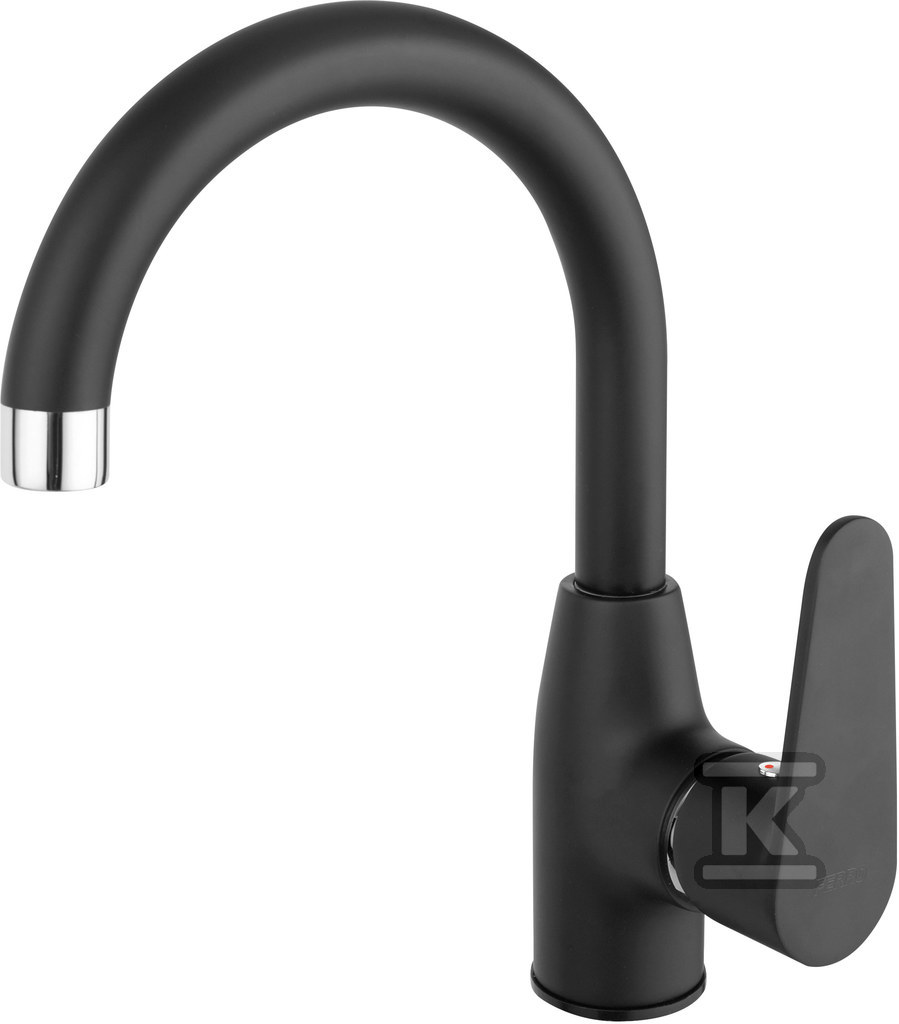 Bateria umywalkowa Algeo Black stojąca obrotowa, czarny BAG2ABL - obrazek 1