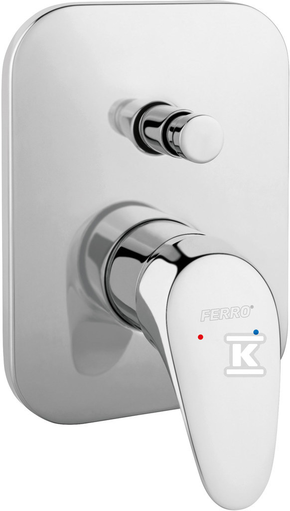 Bateria Ferro One podtynkowa 2-Funkcyjna, chrom BFO7P - obrazek 1