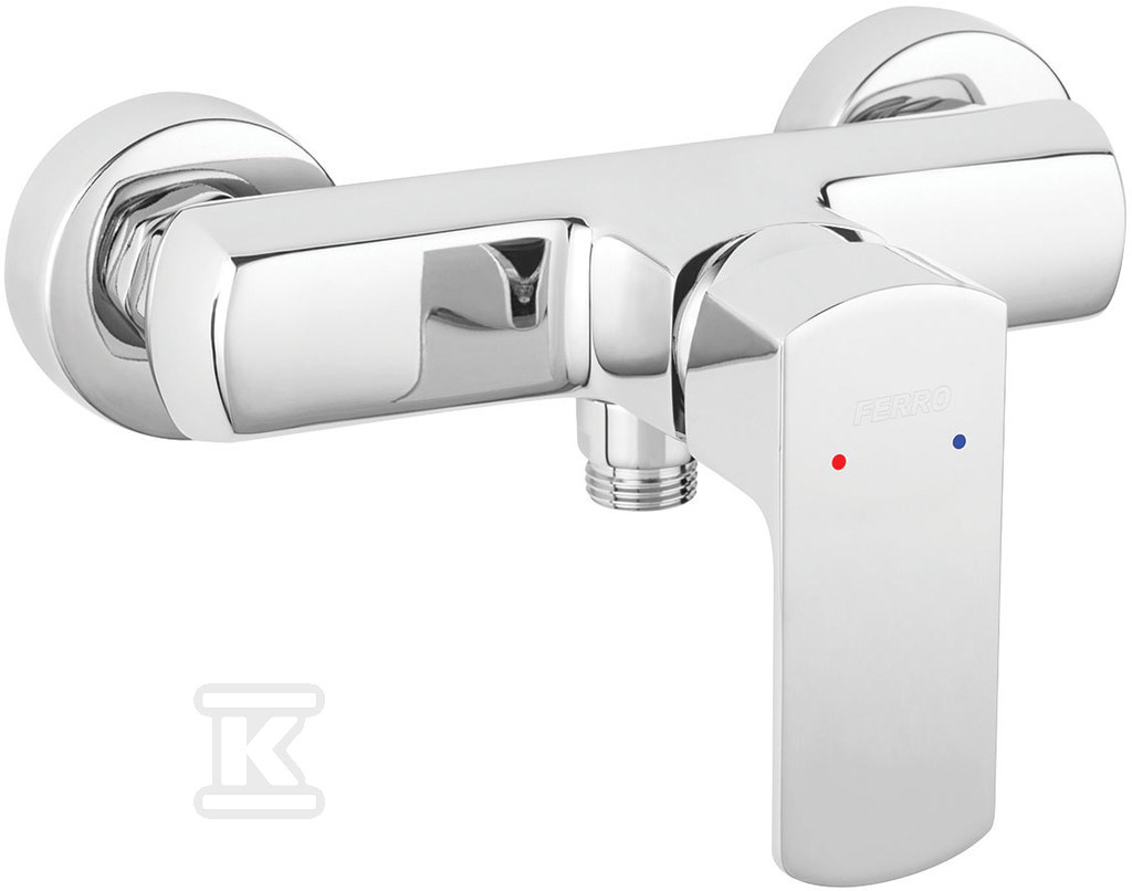 Bateria prysznicowa Alba Verdeline ścienna, chrom BLB7VL - obrazek 1