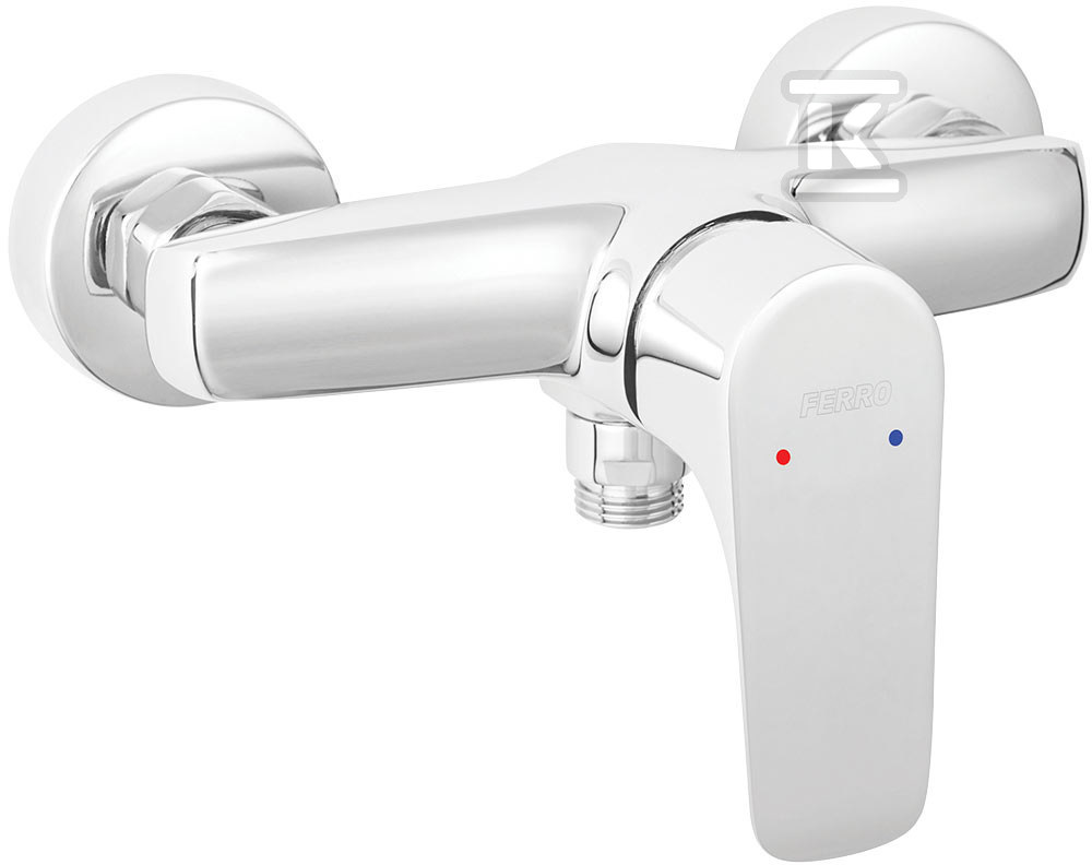 Bateria prysznicowa Tiga Verdeline ścienna, chrom BTG7VL - obrazek 1