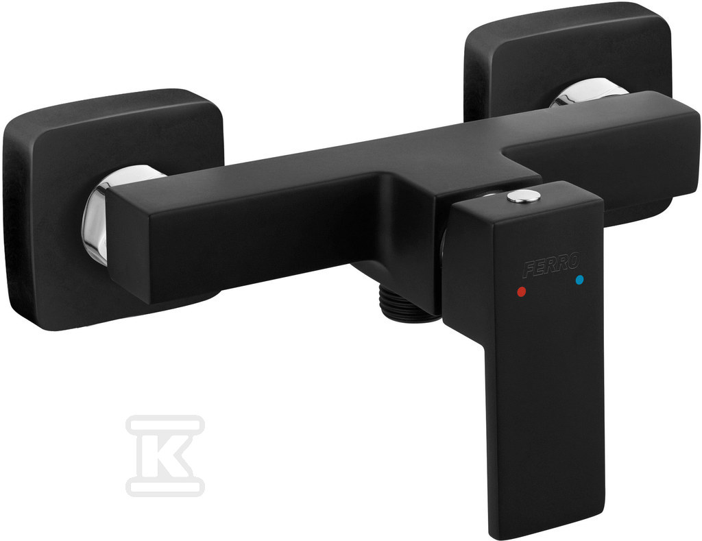 Bateria prysznicowa Zicco Black, bez zestawu prysznicowego, czarny BZI7BL - obrazek 1