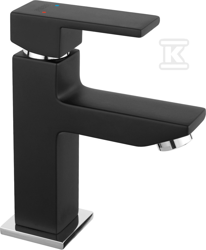 Bateria umywalkowa Zicco Black, stojąca, czarny BZI2BL - obrazek 1