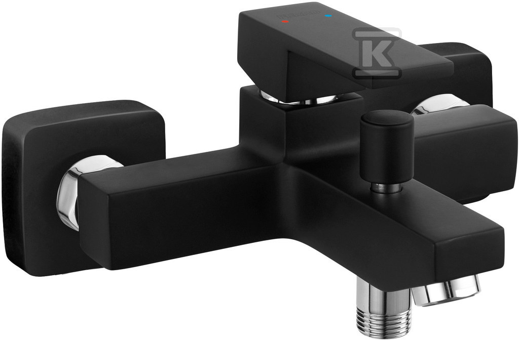 Bateria wannowa Zicco Black, bez zestawu prysznicowego, czarny BZI1BL - obrazek 1
